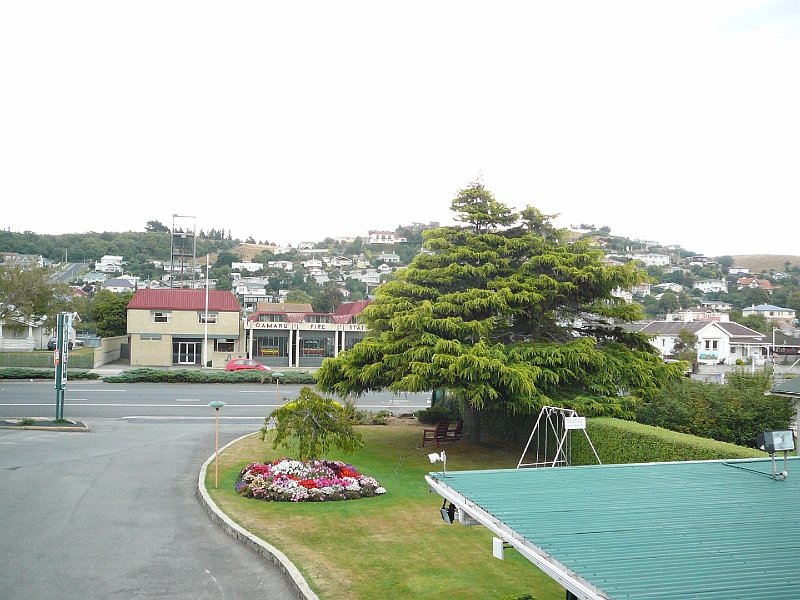 P1010768.JPG - Oamaru - view from our unit (no. 1) at Midway Motel