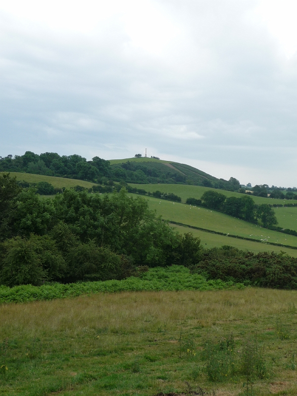 P1000342.JPG - At the top looking south: Town Hill and the County War Memorial